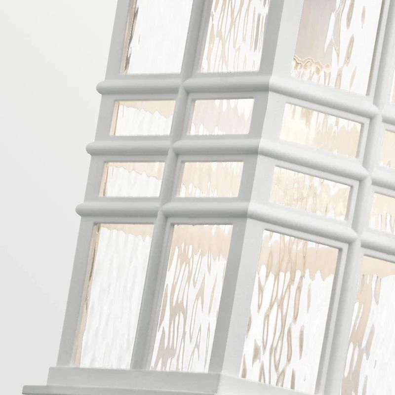 Kichler LED Buiten Hanglamp Beacon Square | 1X E27 Max 60W | IP44 | Dimbaar | White