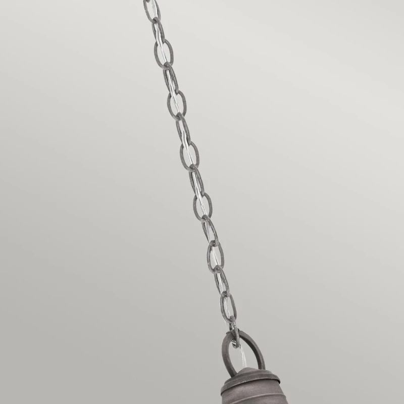 Kichler LED Buiten Hanglamp Bridge Point | 1X E27 Max 60W | IP44 | Dimbaar | Weathered Zinc