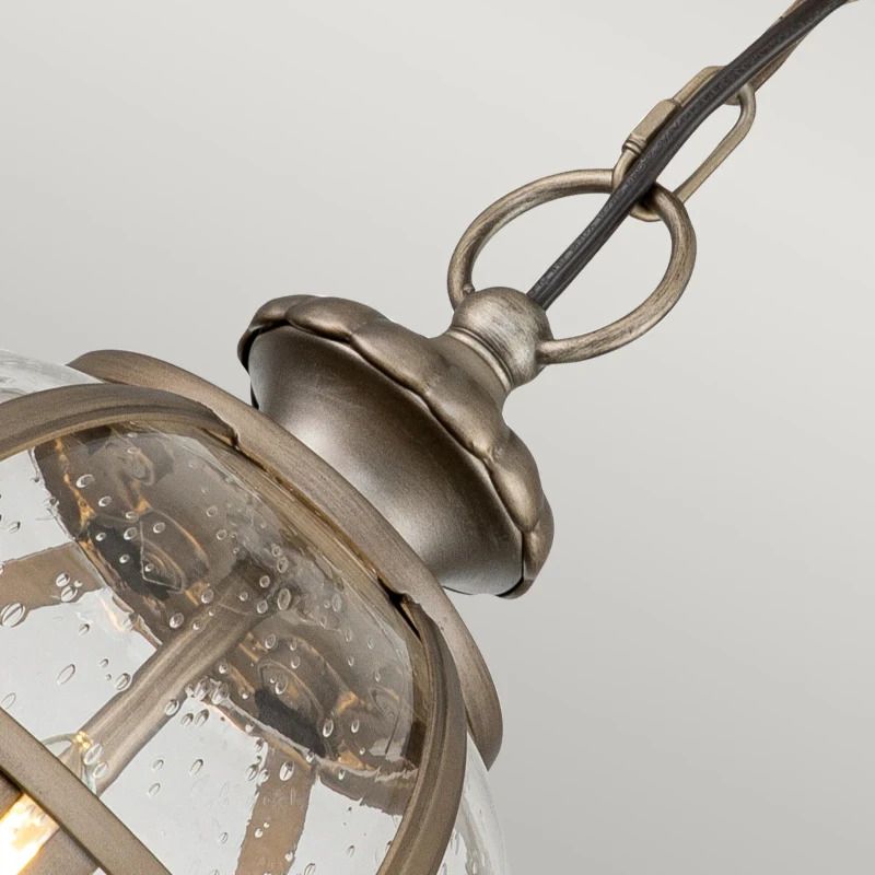 Kichler LED Buiten Hanglamp Halleron | 3X E14 Max 40W | IP44 | Dimbaar | Burnished Bronze