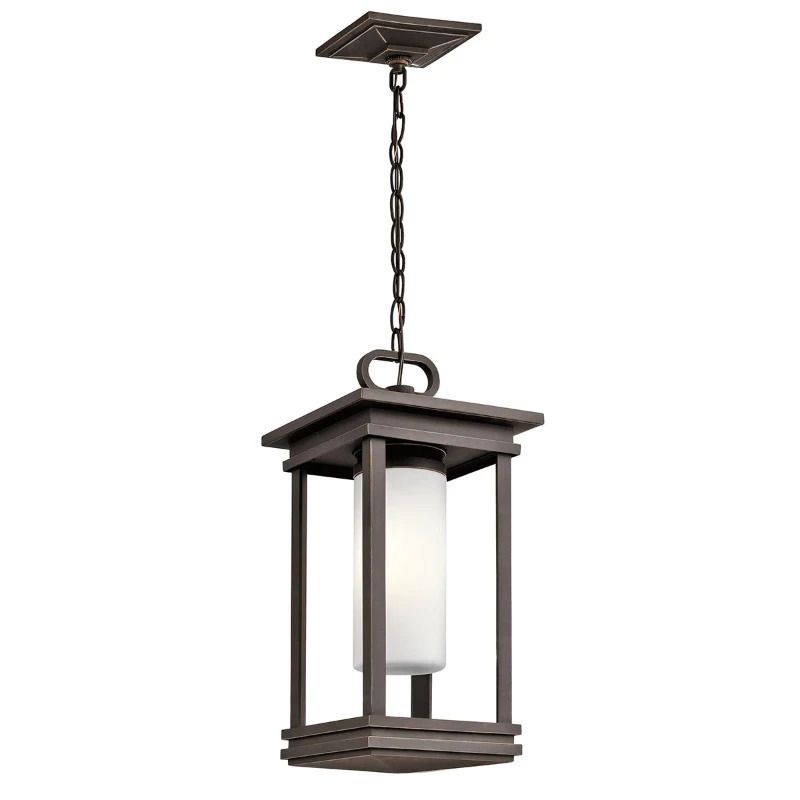 Kichler LED Buiten Hanglamp South Hope | 1X E14 Max 60W | IP44 | Dimbaar | Rubbed Bronze