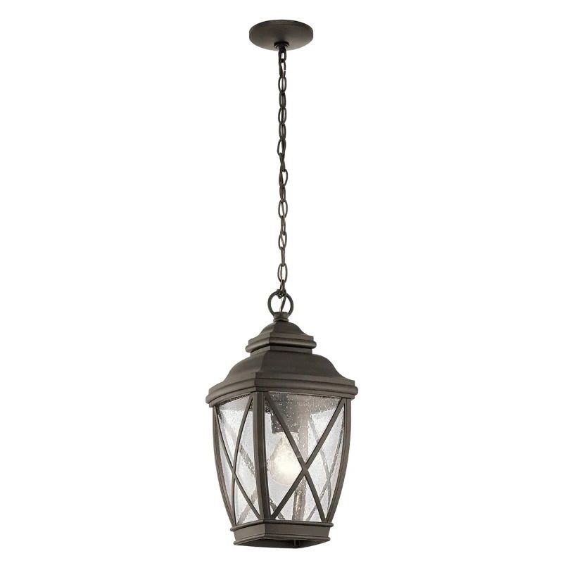 Kichler LED Buiten Hanglamp Tangier | 1X E27 Max 60W | IP44 | Dimbaar | Olde Bronze