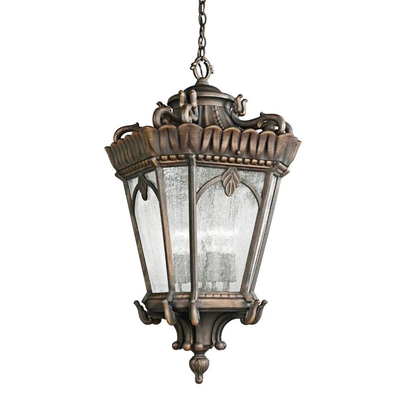 Kichler LED Buiten Hanglamp Tournai | 1X E27 Max 60W | IP44 | Dimbaar | Londonderry