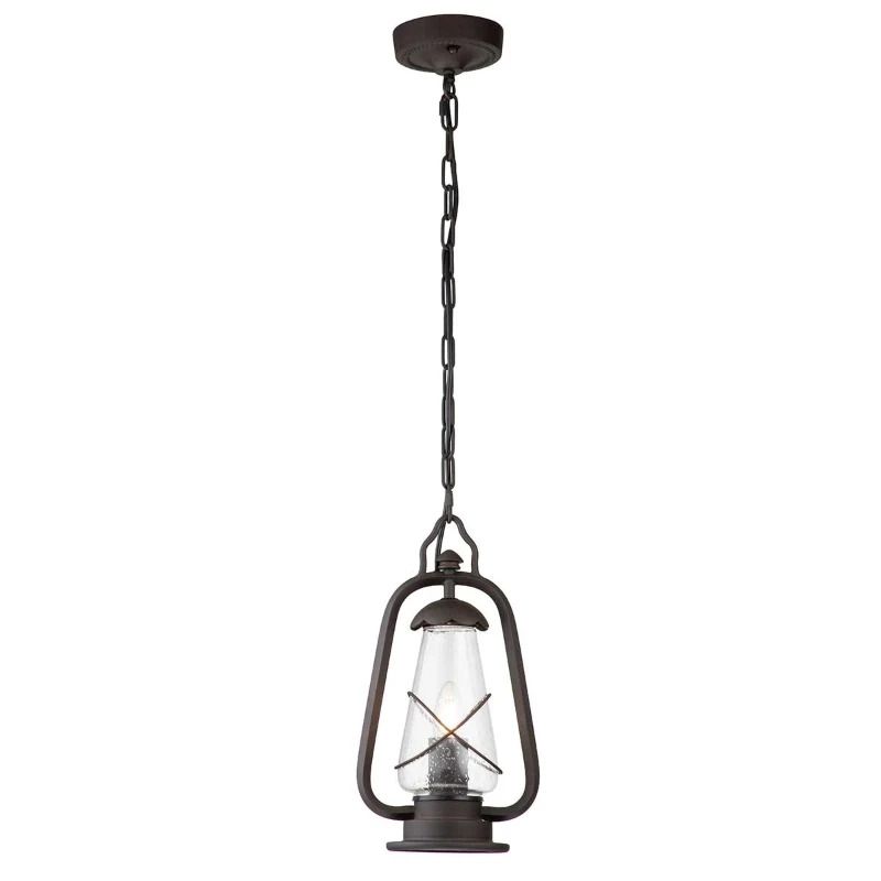 Elstead Lighting LED Buiten Hanglamp Miners | 1X E27 Max 60W | IP44 | Dimbaar | Old Bronze