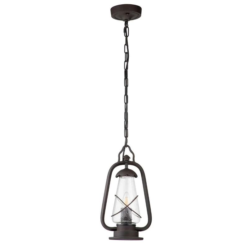 Elstead Lighting LED Buiten Hanglamp Miners | 1X E27 Max 60W | IP44 | Dimbaar | Old Bronze