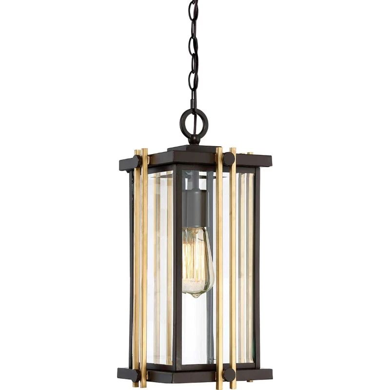 Quoizel LED Buiten Hanglamp Goldenrod | 1X E27 Max 60W | IP44 | Dimbaar | Western Bronze