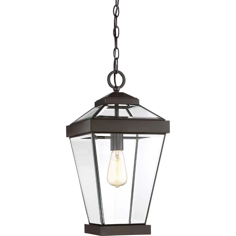 Quoizel LED Buiten Hanglamp Ravine | 1X E27 Max 60W | Dimbaar | Western Bronze