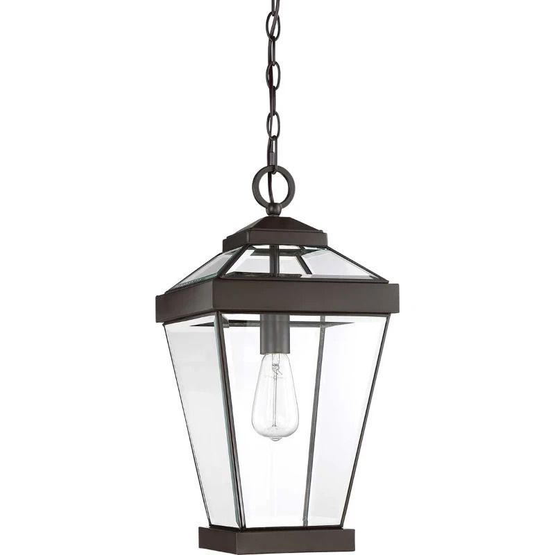 Quoizel LED Buiten Hanglamp Ravine | 1X E27 Max 60W | Dimbaar | Western Bronze