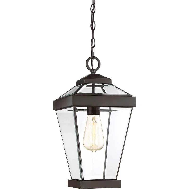 Quoizel LED Buiten Hanglamp Ravine | 1X E27 Max 60W | Dimbaar | Western Bronze