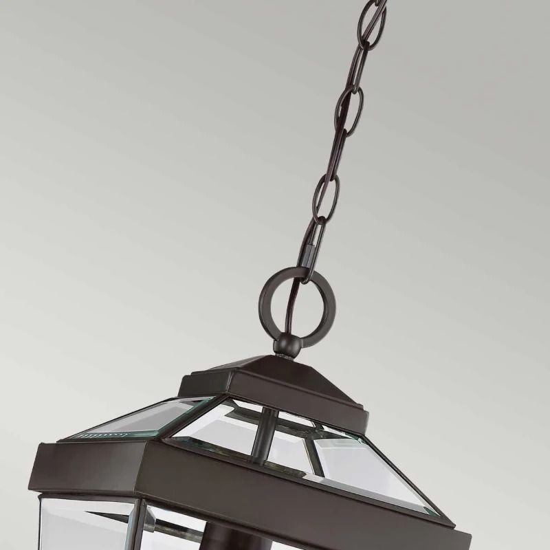 Quoizel LED Buiten Hanglamp Ravine | 1X E27 Max 60W | Dimbaar | Western Bronze