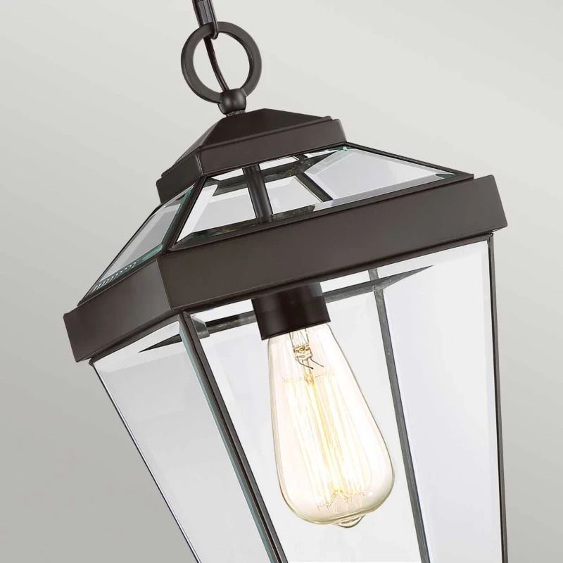 Quoizel LED Buiten Hanglamp Ravine | 1X E27 Max 60W | Dimbaar | Western Bronze