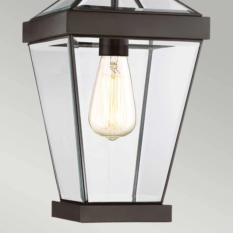 Quoizel LED Buiten Hanglamp Ravine | 1X E27 Max 60W | Dimbaar | Western Bronze