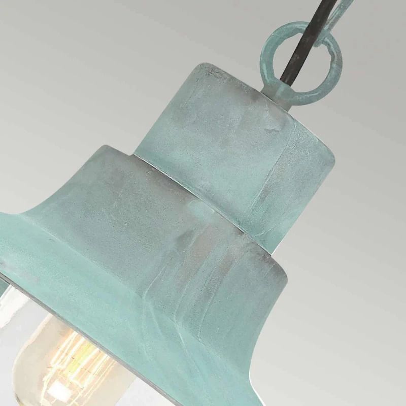 Elstead Lighting LED Buiten Hanglamp Sheldon | 1X E27 Max 60W | IP44 | Dimbaar | Verdigris