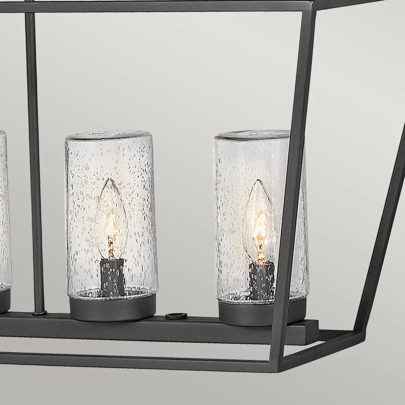 Hinkley LED Buiten Hanglamp Alford Place | 6X E14 Max 40W | IP44 | Dimbaar | Museum Black