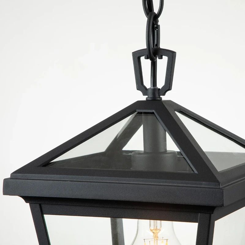 Hinkley LED Buiten Hanglamp Alford Place | 1X E27 Max 60W | IP44 | Dimbaar | Museum Black