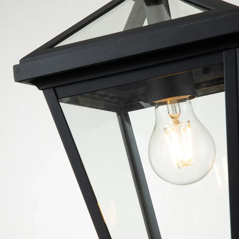 Hinkley LED Buiten Hanglamp Alford Place | 1X E27 Max 60W | IP44 | Dimbaar | Museum Black