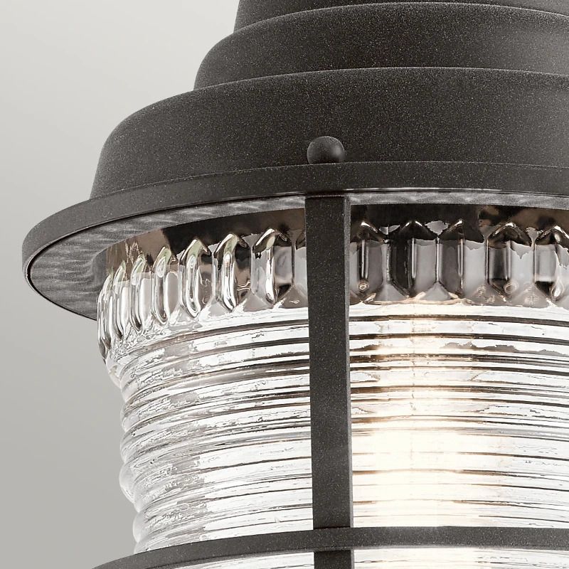 Kichler LED Buiten Hanglamp Chance Harbor | 1X E27 Max 60W | IP44 | Dimbaar | Weathered Zinc