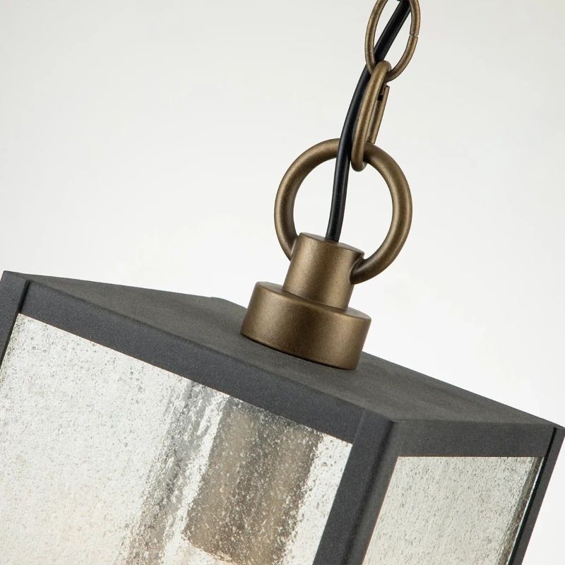 Kichler LED Buiten Hanglamp Lahden | 1X E27 Max 60W | IP44 | Dimbaar | Weathered Zinc