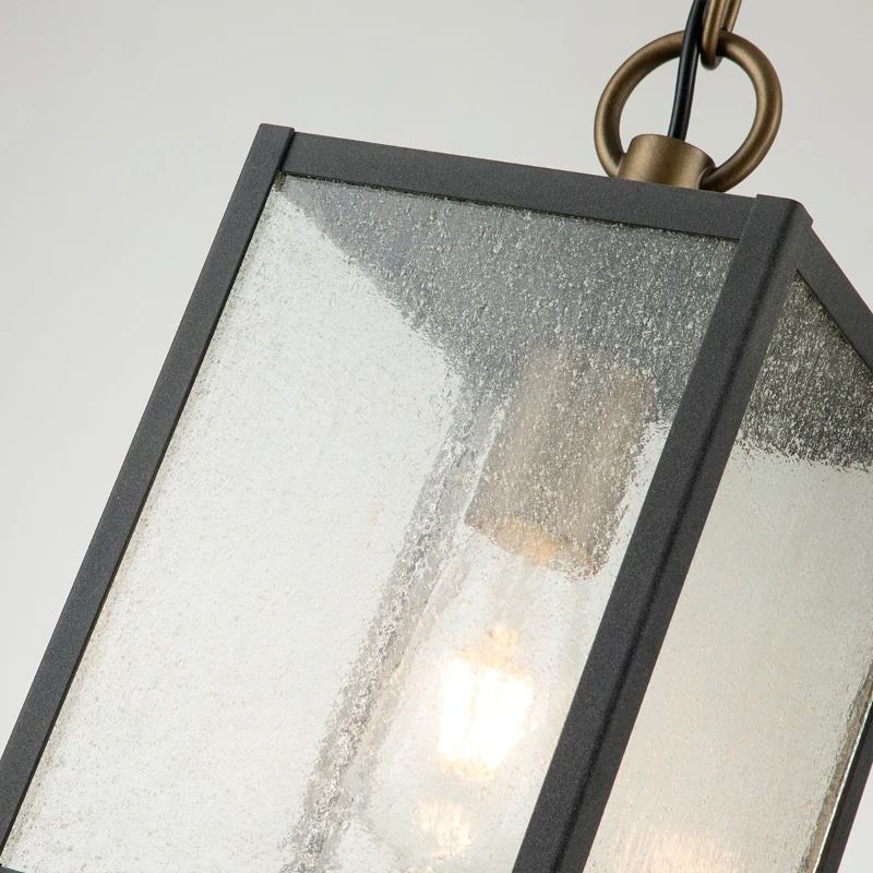 Kichler LED Buiten Hanglamp Lahden | 1X E27 Max 60W | IP44 | Dimbaar | Weathered Zinc