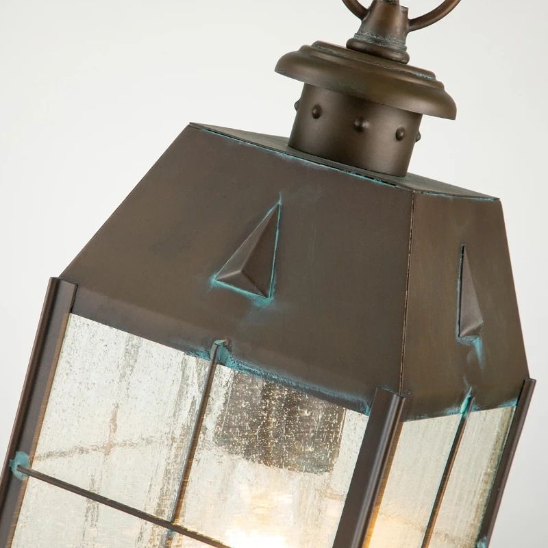 Hinkley LED Buiten Hanglamp Nantucket | 1X E27 Max 60W | IP44 | Dimbaar | Aged Brass