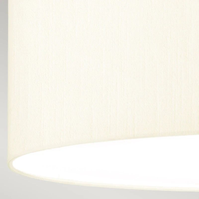 Designer's Lightbox LED Plafondlamp Fletcher Flush | 3X E27 Max 60W | Dimbaar | Aged Brass with Ivory Shade