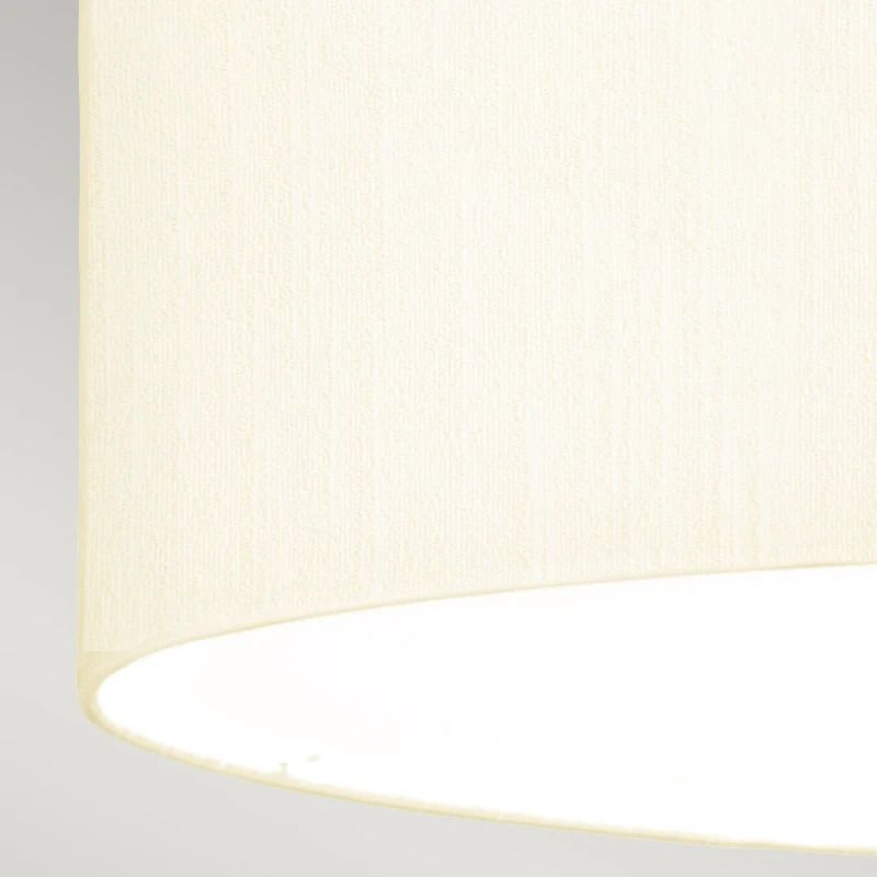 Designer's Lightbox LED Plafondlamp Fletcher Flush | 5X E27 Max 60W | Dimbaar | Polished Chrome with Ivory Shade