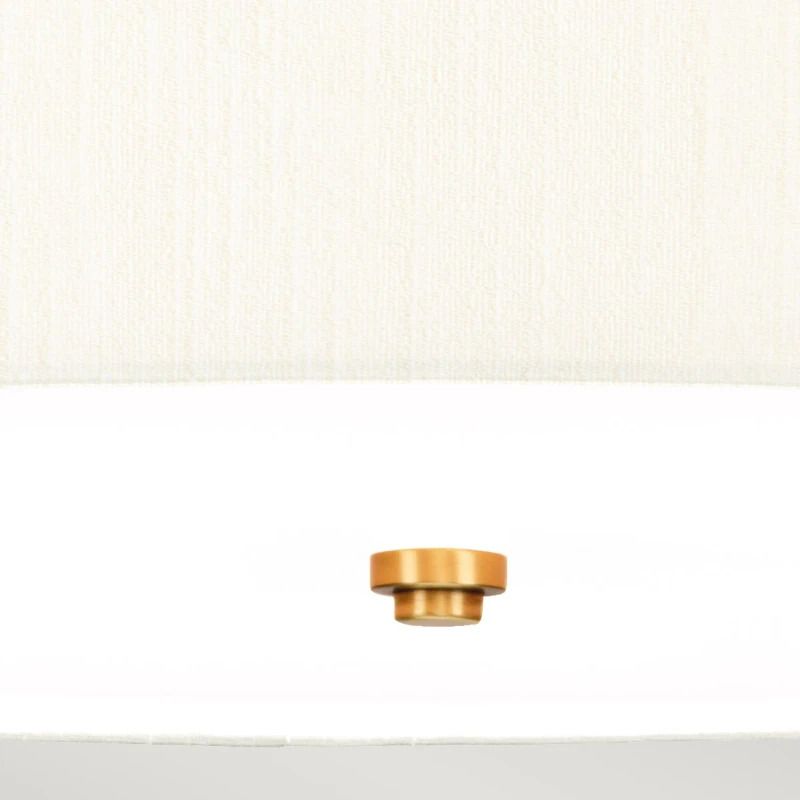 Designer's Lightbox LED Plafondlamp Fletcher Flush | 5X E27 Max 60W | Dimbaar | Aged Brass with Ivory Shade