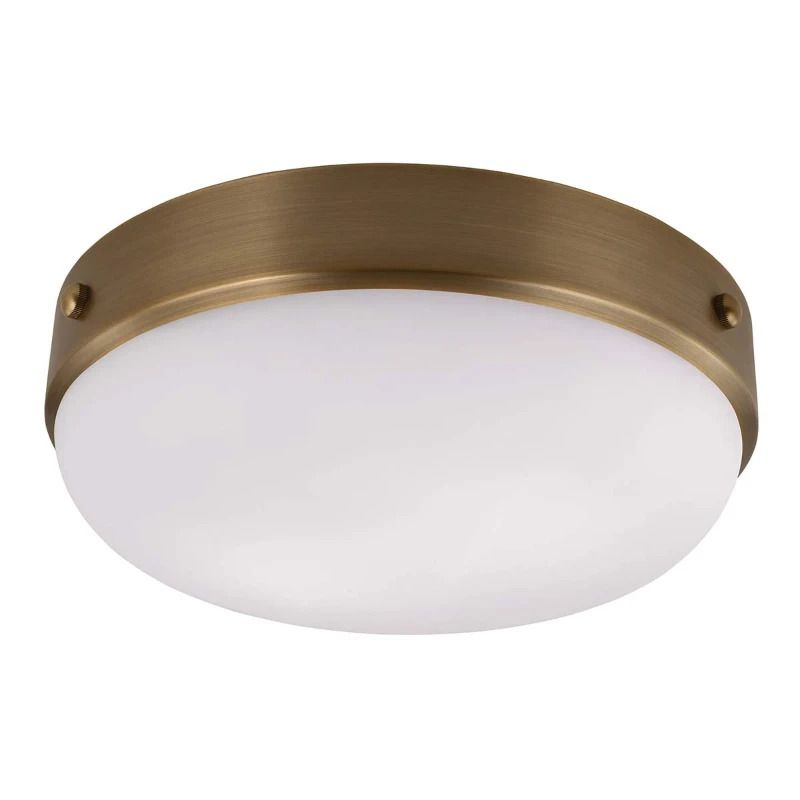 Feiss LED Plafondlamp Cadence | 2X E27 Max 60W | Dimbaar | Dark Antique Brass