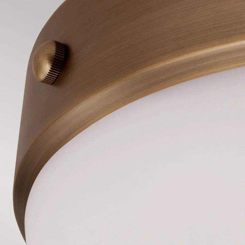 Feiss LED Plafondlamp Cadence | 2X E27 Max 60W | Dimbaar | Dark Antique Brass