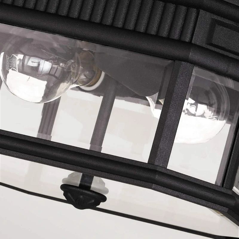 Feiss LED Plafond Buitenlamp Cotswold Lane | 2X E27 Max 60W | IP44 | Dimbaar | Black