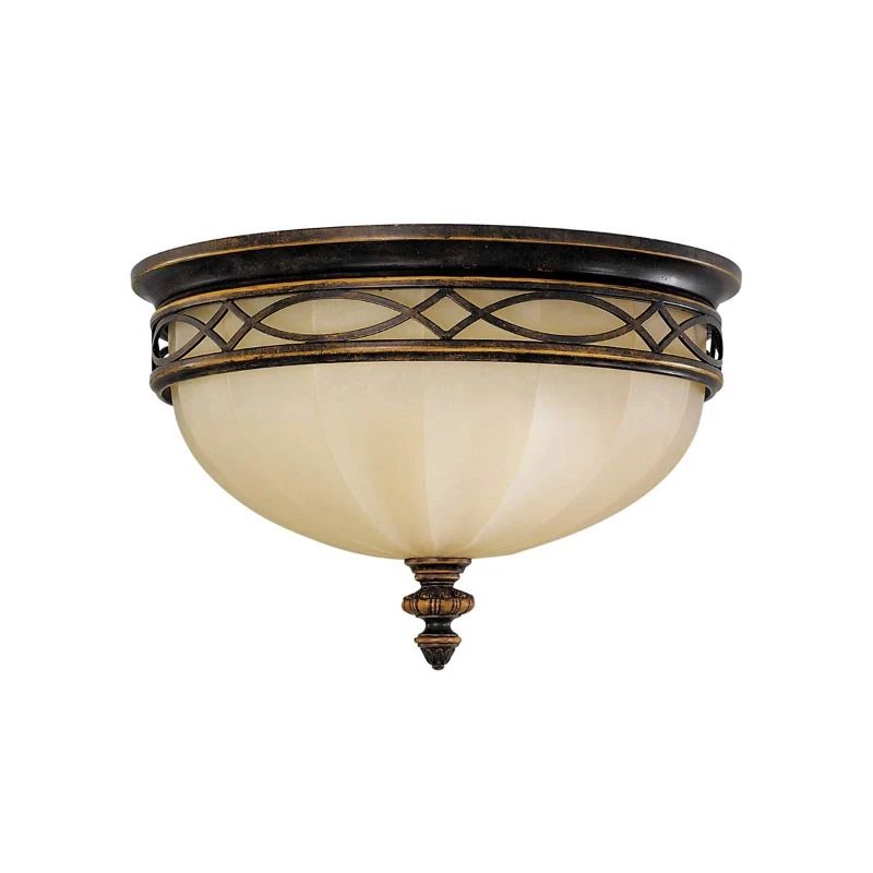 Feiss LED Plafondlamp Drawing Room | 3X E27 Max 60W | Dimbaar | Walnut