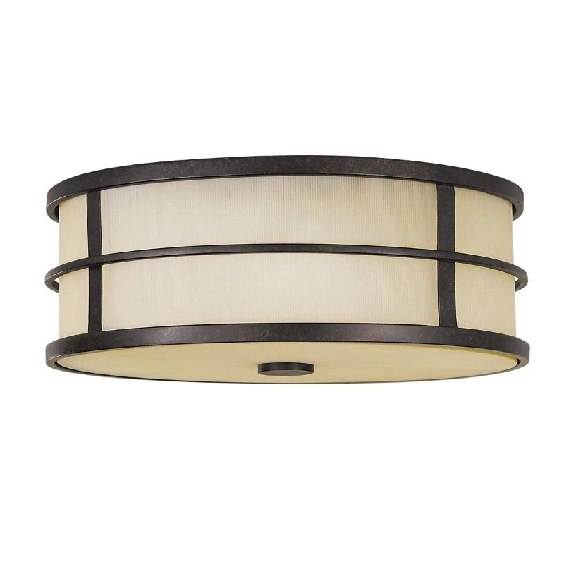 Feiss LED Plafondlamp Fusion | 3X E27 Max 60W | Dimbaar | Grecian Bronze
