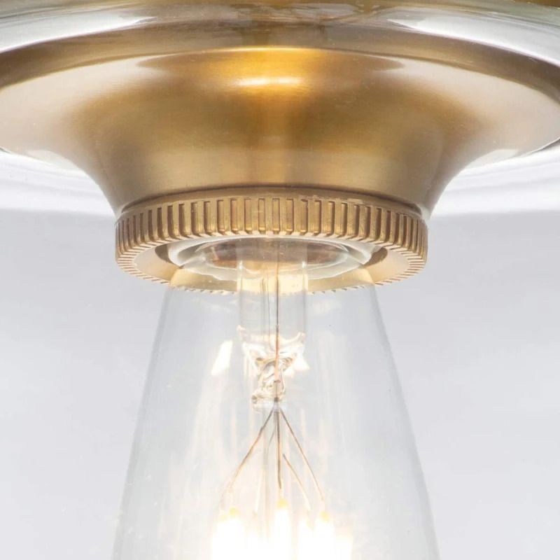 Feiss LED Plafondlamp Hounslow | 1X E27 Max 60W | Dimbaar | Burnished Brass