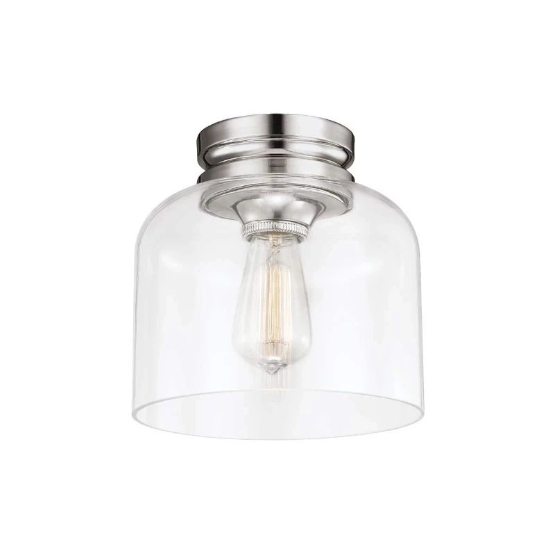 Feiss LED Plafondlamp Hounslow | 1X E27 Max 60W | Dimbaar | Polished Nickel