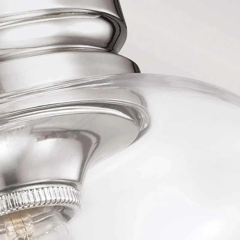 Feiss LED Plafondlamp Hounslow | 1X E27 Max 60W | Dimbaar | Polished Nickel
