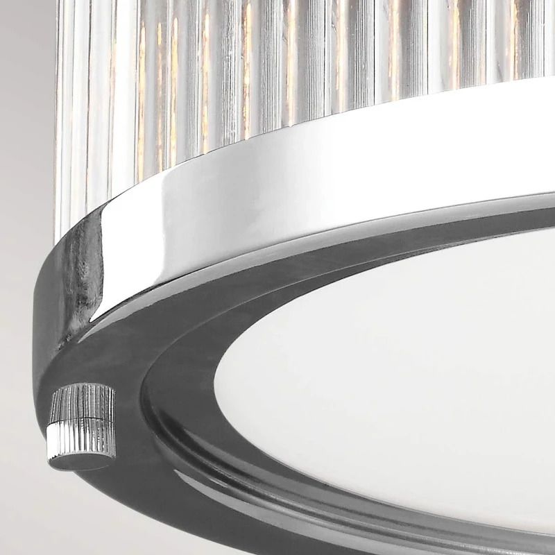 Feiss LED Plafond Badkamerlamp Paulson | 3W 3000K 300Lm 830 | IP44 | Dimbaar | Chrome