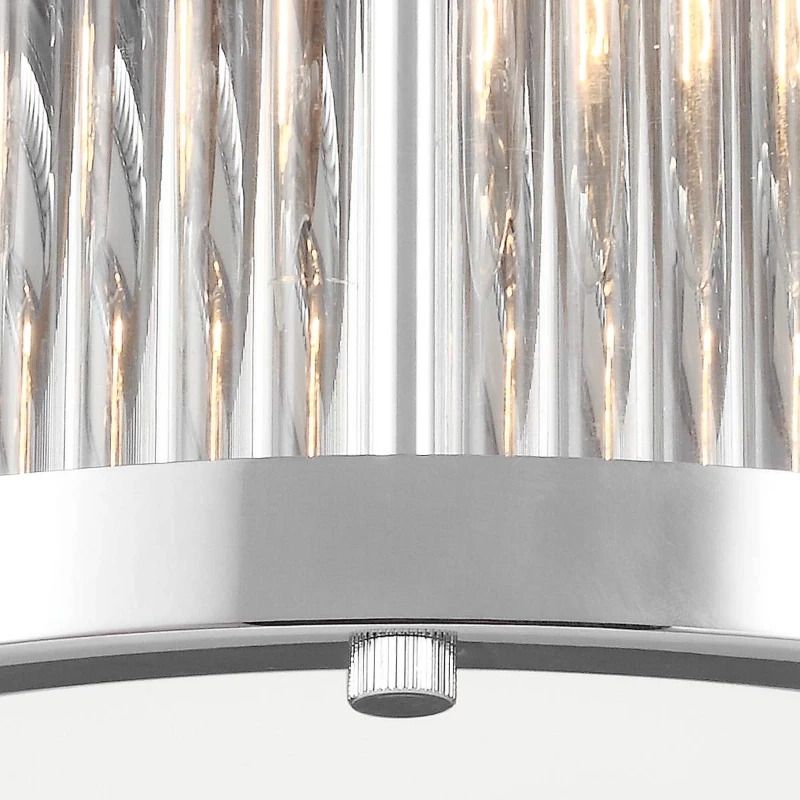 Feiss LED Plafond Badkamerlamp Paulson | 3W 3000K 300Lm 830 | IP44 | Dimbaar | Chrome