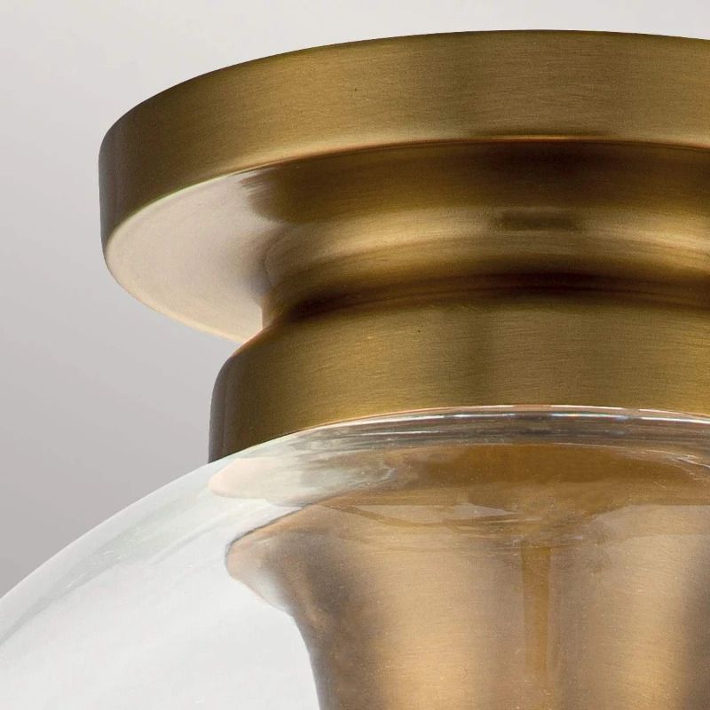 Feiss LED Plafondlamp Tabby | 1X E27 Max 60W | Dimbaar | Burnished Brass