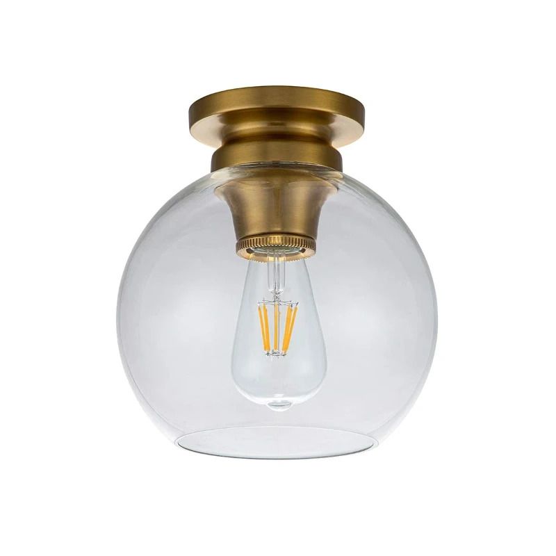 Feiss LED Plafondlamp Tabby | 1X E27 Max 60W | Dimbaar | Burnished Brass