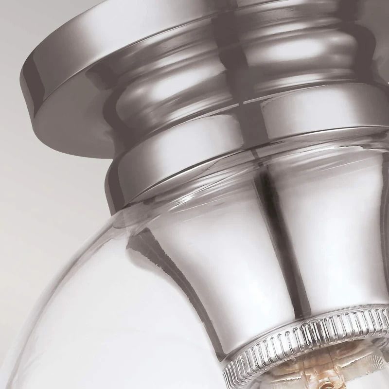 Feiss LED Plafondlamp Tabby | 1X E27 Max 60W | Dimbaar | Polished Nickel