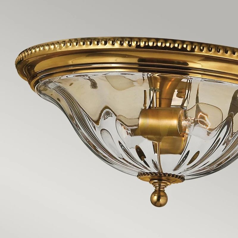 Hinkley LED Plafondlamp Cambridge | 2X E27 Max 60W | Dimbaar | Burnished Brass