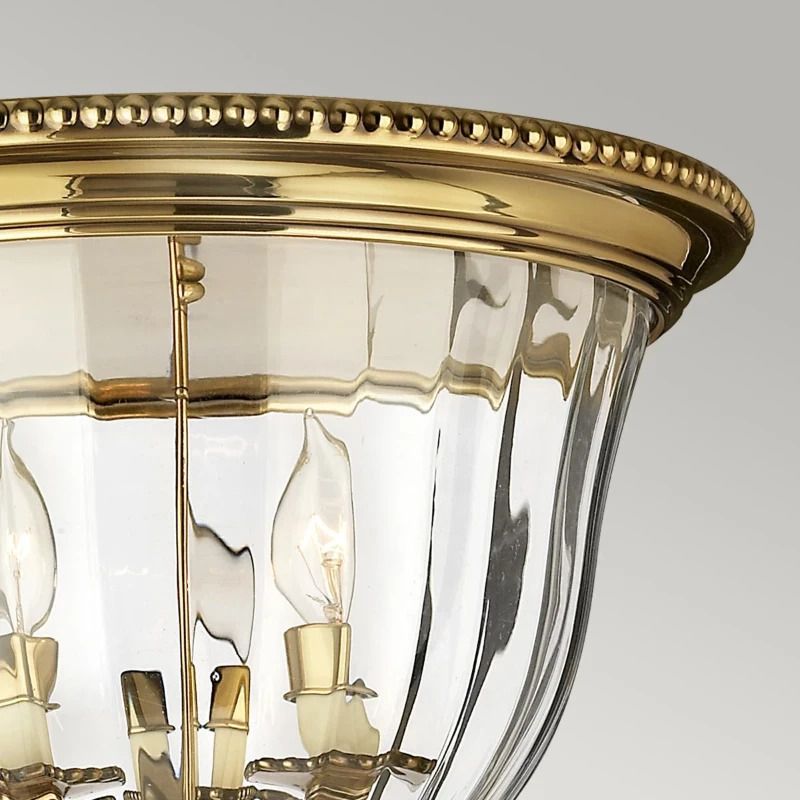 Hinkley LED Plafondlamp Cambridge | 3X E14 Max 40W | Dimbaar | Burnished Brass