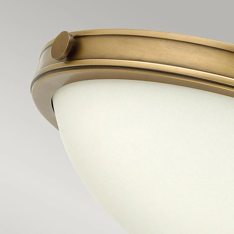 Hinkley LED Plafondlamp Collier | 2X E27 Max 40W | Dimbaar | Heritage Brass