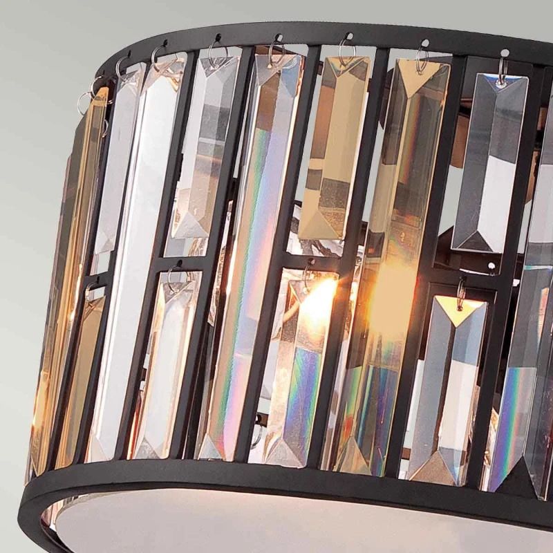 Hinkley LED Plafondlamp Gemma | 3X E27 Max 60W | Dimbaar | Vintage Bronze