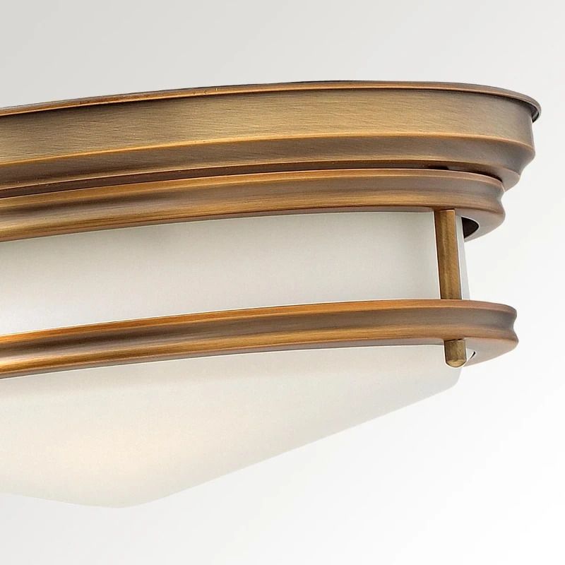 Hinkley LED Plafondlamp Hadley | 3X E27 Max 40W | IP44 | Dimbaar | Brushed Bronze