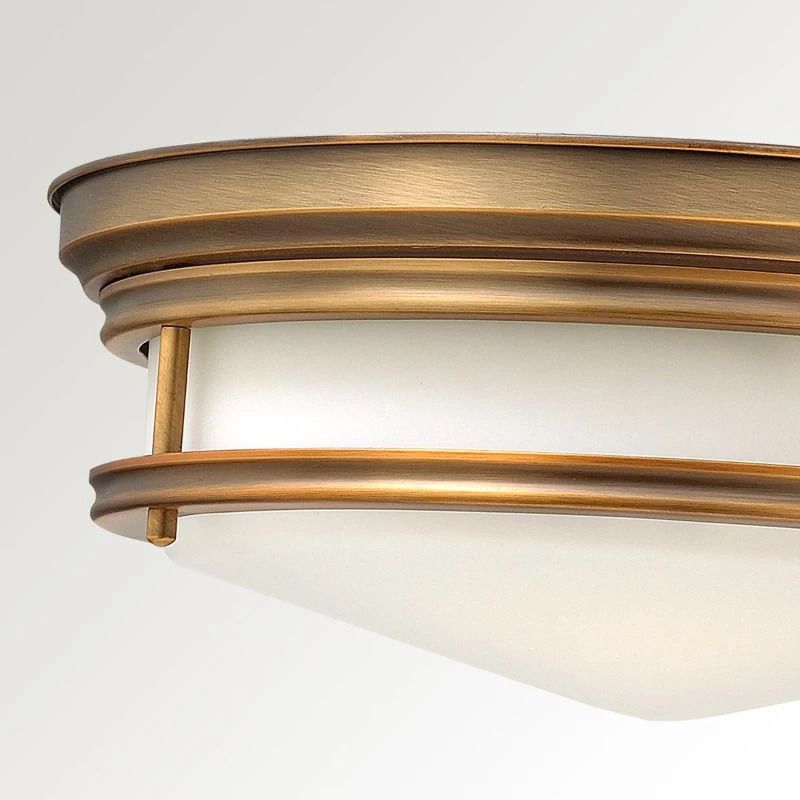 Hinkley LED Plafondlamp Hadley | 3X E27 Max 40W | IP44 | Dimbaar | Brushed Bronze