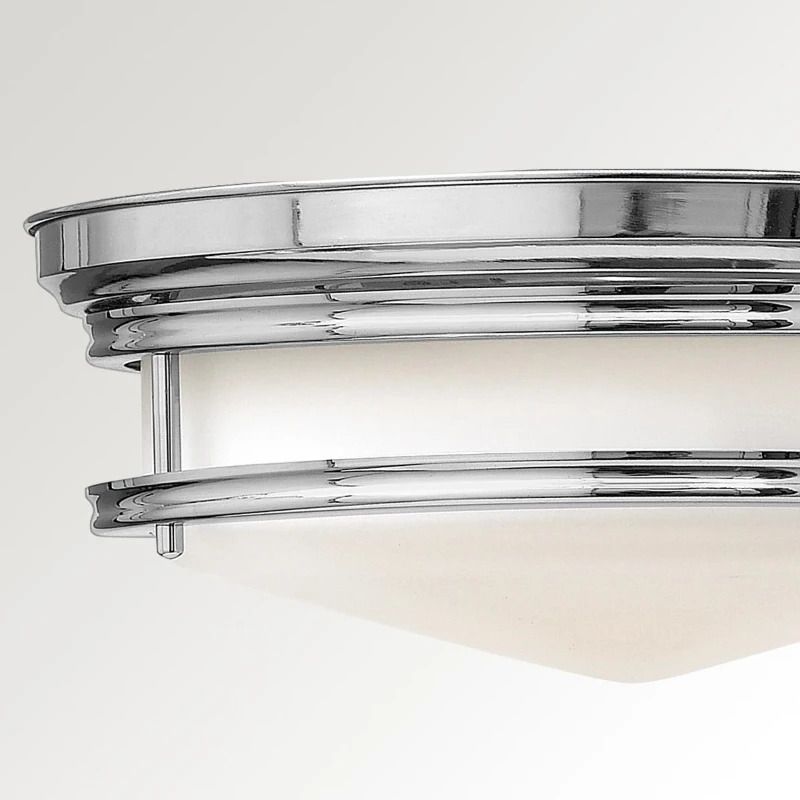 Hinkley LED Plafondlamp Hadley | 3X E27 Max 40W | IP44 | Dimbaar | Chrome