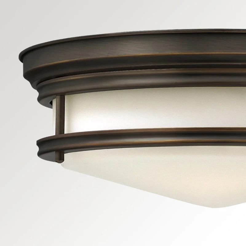 Hinkley LED Plafondlamp Hadley | 3X E27 Max 40W | IP44 | Dimbaar | Oil Rubbed Bronze