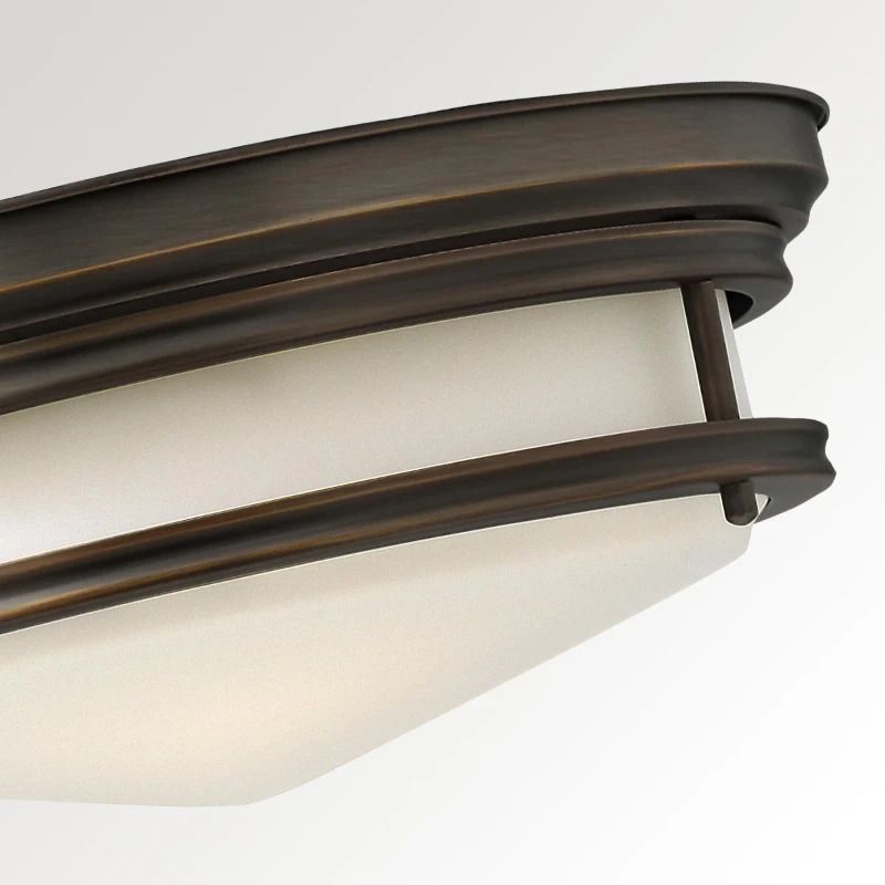 Hinkley LED Plafondlamp Hadley | 3X E27 Max 40W | IP44 | Dimbaar | Oil Rubbed Bronze