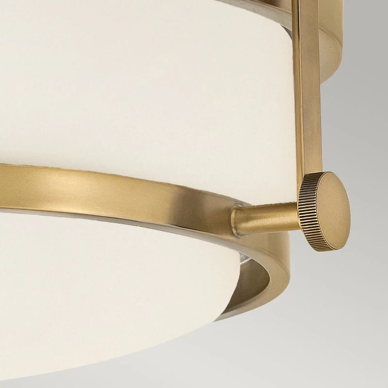 Hinkley LED Plafondlamp Harper | 3X E27 Max 60W | Dimbaar | Heritage Brass