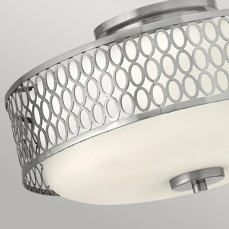 Hinkley/ Fredrick Ramond LED Plafondlamp Jules | 3X E27 Max 60W | Dimbaar | Brushed Nickel
